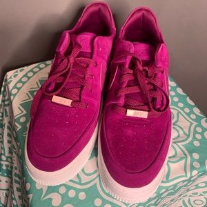 nike air force purple suede